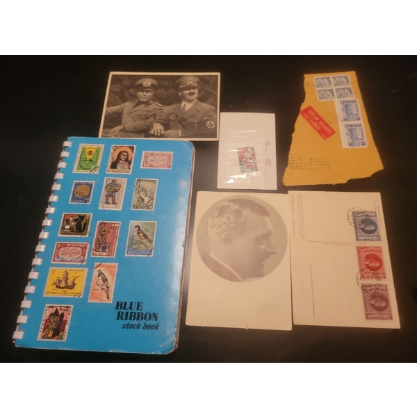 Stamp Collection - Canadian Stamps & German WWII Postcards/Stamps 