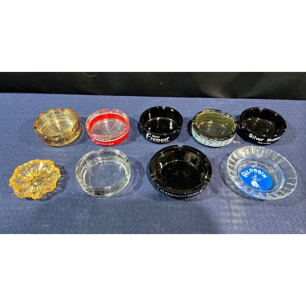 9 Vintage Las Vegas Defunct Casino Ashtrays