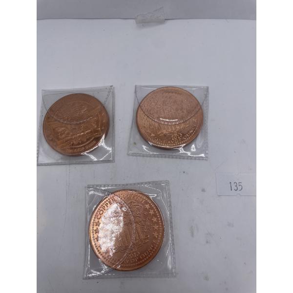 1oz American Cooper Rounds 