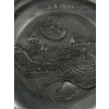 Image 2 : Framed Pewter Plate - 14W