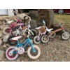 Image 1 :  collection of six toddler bikes