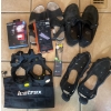 Image 1 : Winter Shoe Spikes X 2, Two Slip on Shoes, & Assortment of Tech Gear