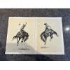 Image 1 : Matching Pair of Dramatic Action Portraits by the Greatest Artist of the West. “A running Bucker” 