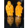 Image 1 : Japanese Carved Ivory Netsuke Figurines 3T (2)