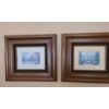 Image 2 : Vase & 4 Framed Prints.  Silver Frame 26 w 26 h.  Gold Frame 15 1/2 w 14 1/ h.  Wood 18 w 16 h