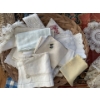 Image 3 : Assorted Antique Linens Tapestries w/ Petite Point Floral Embroidered Art