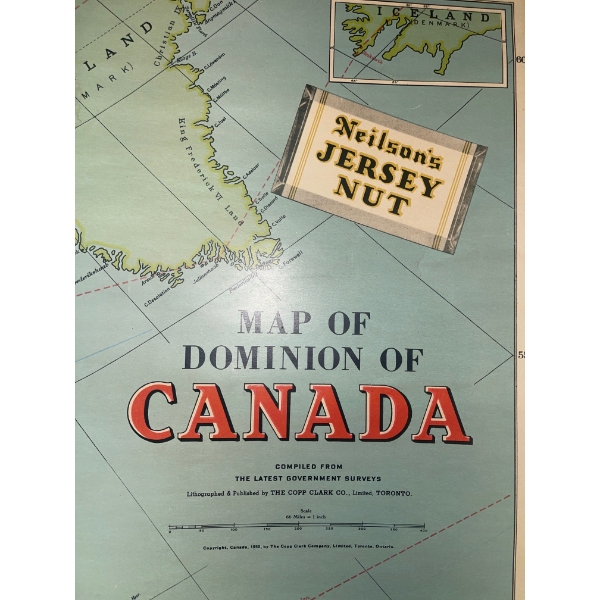 Opa's Train Yard Decor w/ Vintage Map Of Canada