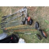 Image 7 : Large collection of golf clubs, ping Taylor made and a number of antique wooden clubs as well a numb