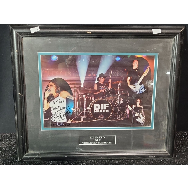 Photo of Bif Naked Live @ The Electric Roadhouse w/ Autograph, 18 x 15 Framed Under Glass 