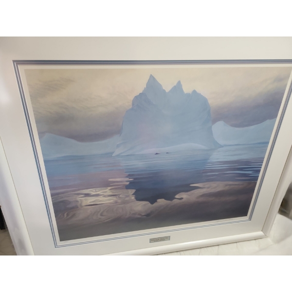 Antarctic Evening Humpback Whale by Robert Bateman Ltd Edition Print 15/950 40 1/2 w 35 h