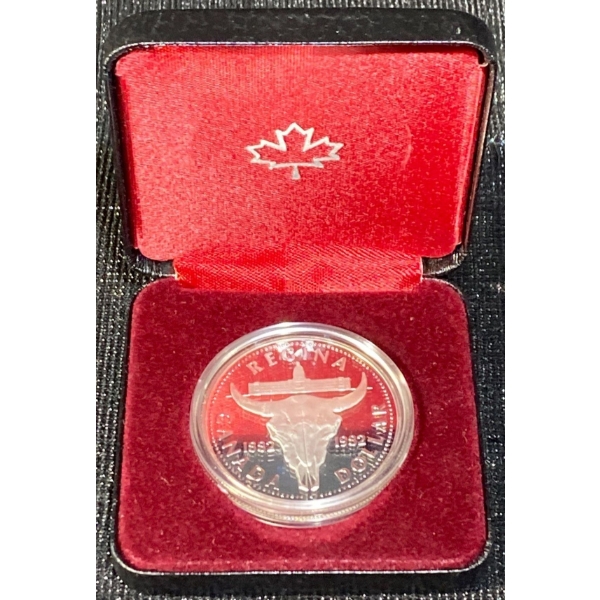 1982 City of Regina $1 Proof Silver Dollar 