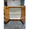 Image 7 : 2 Oak Cabinets With Shelves & Storage bin Holder 
