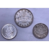 Image 1 : Canadian Dollar 1961 (80% Ag) 23.6 g & Canadian Half Dollar 1965, 1951 11.6 g Each (80% Ag)
