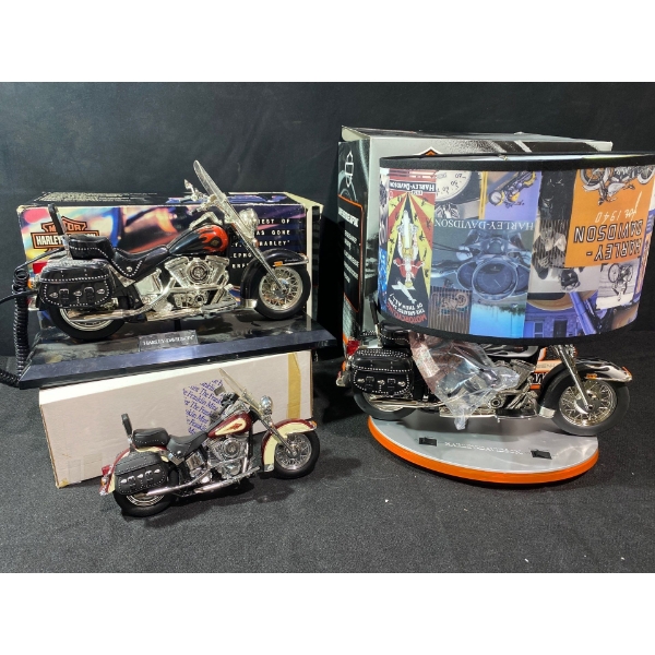 Harley Davidson &  Franklin Mint Bike Model Collection 