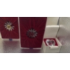 Swarovski Crystal Yellow Daisy, Red Daisy and Crystal Heart 