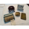 Image 1 : Beautiful & Ornate Vintage Smalls - Brass Jewellery Casket Brass Paper Weight & More