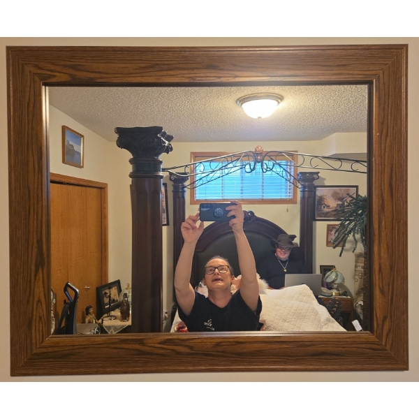 Oak Mirror 34 x 28