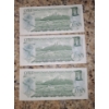 Image 3 : Sequential Canadian One Dollar Bills: BFK3954873/4/5- No Folds/ Good Condition