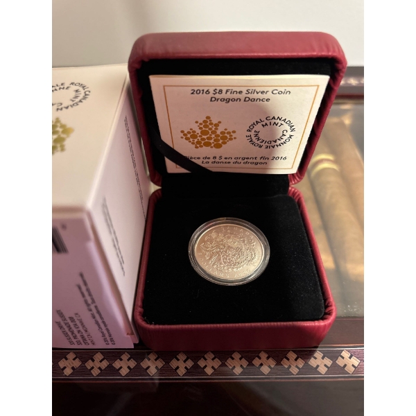 2016 $8 Dragon Dance - Pure Silver Coin