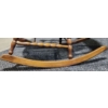 Image 7 : Wooden Rocking Chair w/ Design: Seat 18 D, Rocker 30 D, 38.5 T
