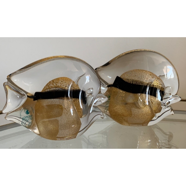 Marcolin Lead Crystal Fish 3T Containing 24K Gold
