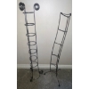 Image 1 : Two Metal Compact Disc Stands-  CD Shelving/Storage