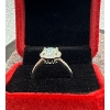 Image 3 : 2ct GRA Certified Round Brilliant Cut Moissanite with 35 Round Cut CZ's set in 925 Silver Ring