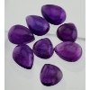 Image 2 : Amethyst (43.5 ct, Assorted mm Pear Shape Cabochon)