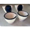 Image 4 : Bar Supplies Glasses 6 Wine Glasses 6 Martini Glasses With 2 Toilet Bowl Shot Glasses 