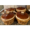 Image 3 : Unique French Onion Soup Set w/ Roasting Dish Chopping Block Candle & Clock