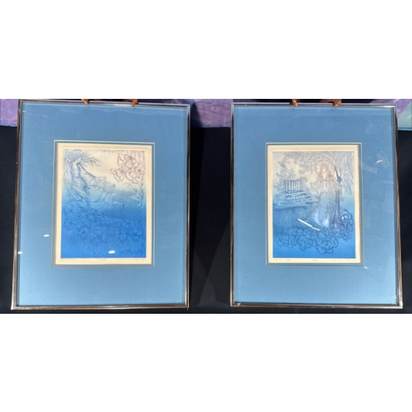 Signed Lithograph Etching 10Wx13H