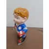 Image 2 : 10-Inch Hockey Player Figurine in Blue and White Jersey