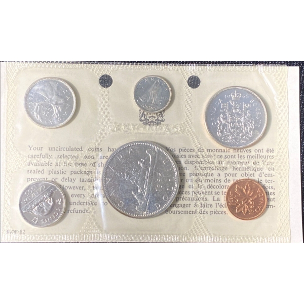 1965 Canadian Uncirculated Silver Coin Set