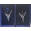 Swarovski Crystal Blue and Red Tulips 