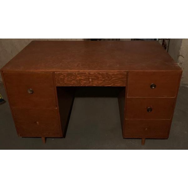Vintage Wooden Desk, Missing Knobs, As Is - 48W, 30T 