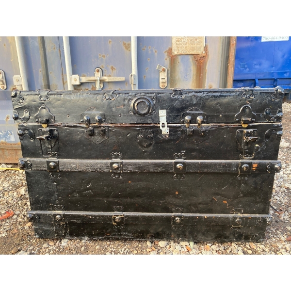 Black Antique Trunk
