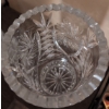 Image 7 : Vintage Bohemian Cut Crystal Biscuit Barrel & Matching Vase 15'Tall