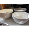 Image 2 : Set Of 5 White Mixing Bowls Of all Sizes 