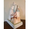 Image 4 : Large Zsolnay Porcelain Figurine (Old Man Wood Carver).  Made in Hungary.  6 w, 13 h, 9 d