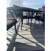 Image 6 : High End patio table & chairs include six chairs, umbrella & tiled table Top amazing condition