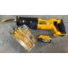Image 3 : DeWalt Variable Speed Reciprocating Saw (DCS380)& 22" Hedge Trimmer + Battery+Blades