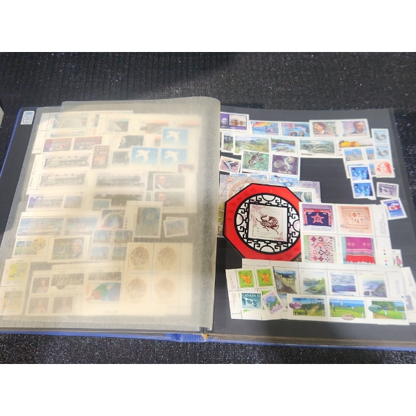 Mixed Stamp Collection in Binder with Loose Additions