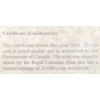 Image 4 :  2002 Royal Canadian Mint 50 Cent Golden Tulip Sterling Silver With 22K Gold Plating Coin