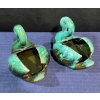 Image 3 : Blue Mountain Pottery Swans - Turquoise