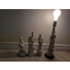 Image 1 : Porcelain figures and lamp 