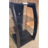 Image 2 : Black MDF 4 Shelf Stereo Stand 21 1/2 w, 39 h, 20 d