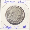 Image 1 : 1938 German 5 Mark Coin 90% Silver 13.77 Grams 