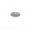 Image 1 : Ladies 14K White Gold 1.02ct SI2; J Natural Princess Cut Diamond Solitaire Engagement Ring 