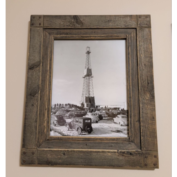 Limited Edition Portraits Of Alberta Life In Barnwood Frame - Imperial Leduc No.1 Feb '47 14"x17"