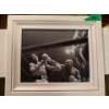 Image 1 : Framed Picture of Ali and Shavers Signed ny Earnie Shavers 11"x17"